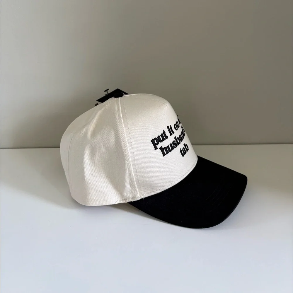 David and Young “Put it on Husband's Tab” Cotton Baseball SnapBack Hat